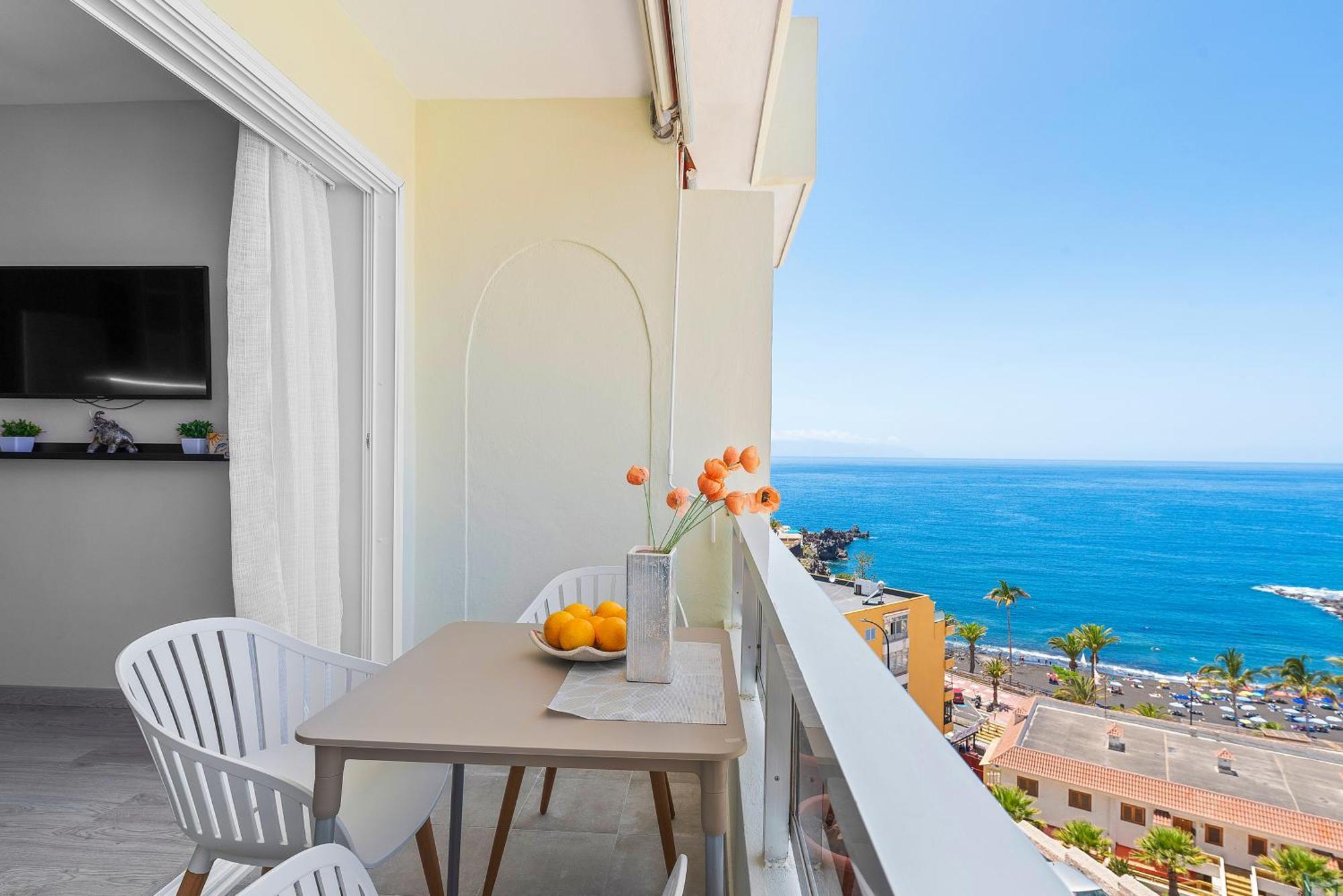 Ocean View Arenas Negras, Newly Renovated Apartment Puerto de Santiago  Luaran gambar